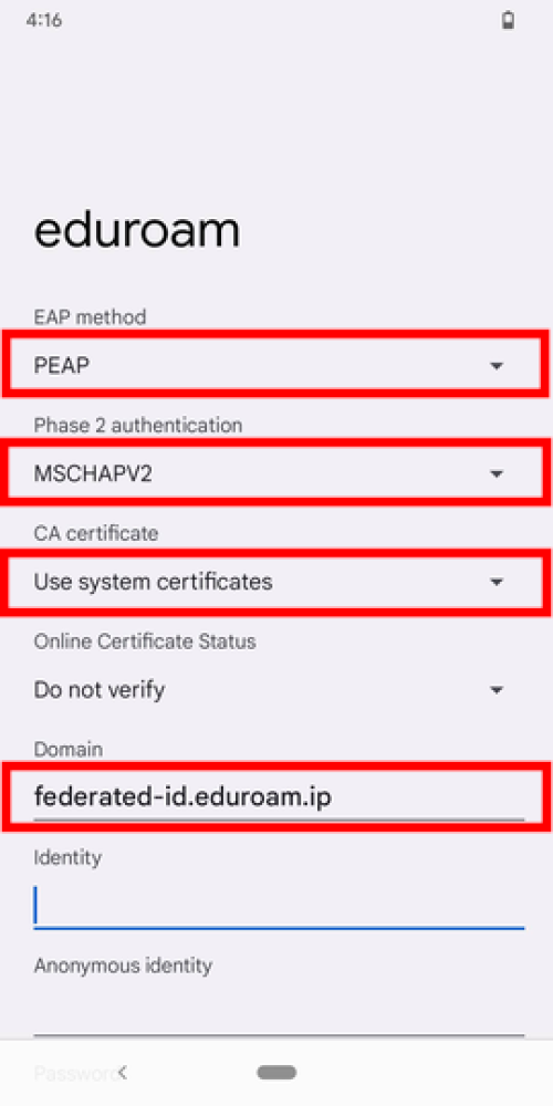 android4eduroam
